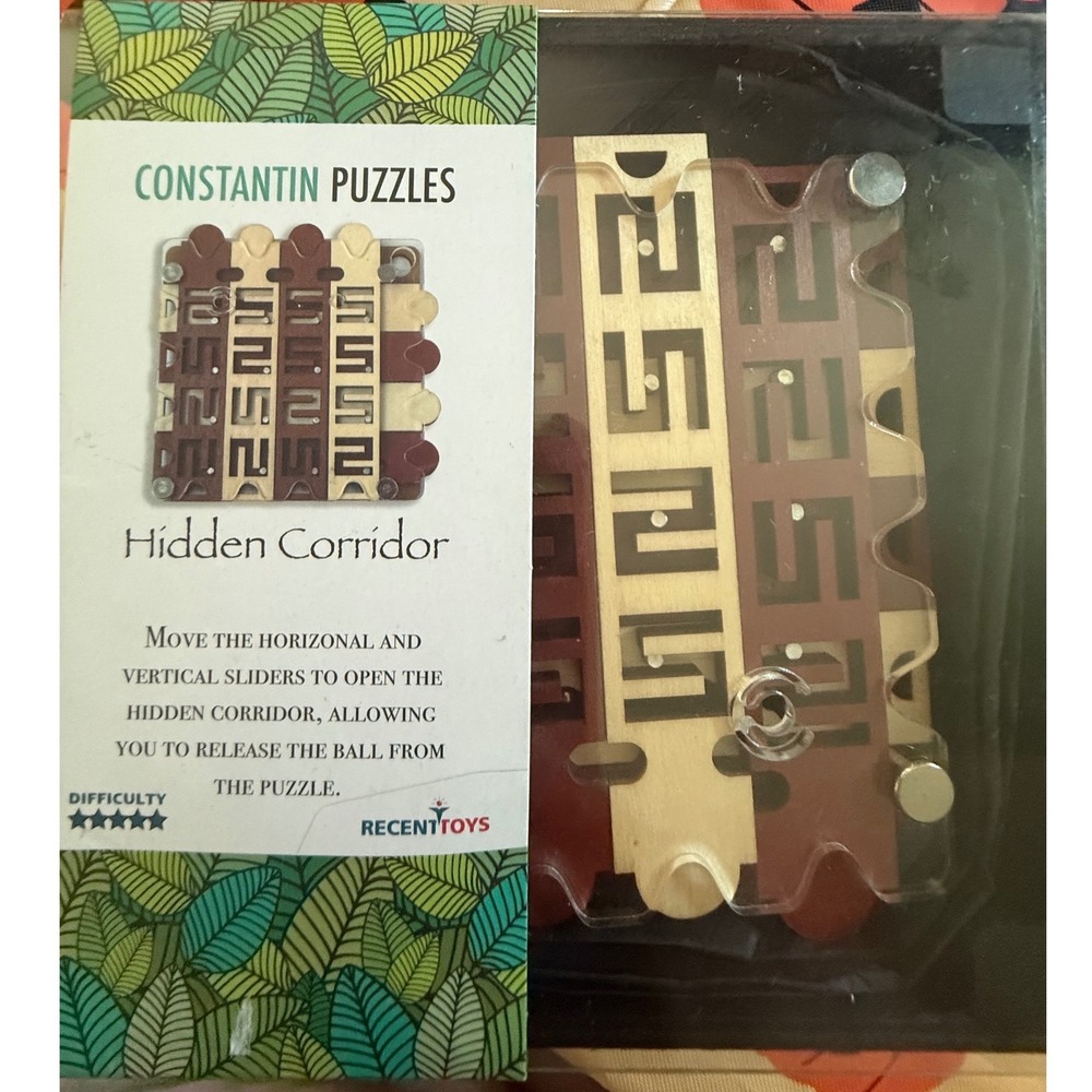 Constantin Puzzles Hidden Corridor Wooden Brain Teaser Jean Claude Constantin